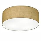 Plafon Cilíndrico Md-3057 Cúpula Em Tecido 55x15cm Palha - Bi