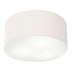 Plafon Cilíndrico Md-3058 Cúpula Em Tecido 55x25cm Branco - B