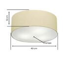 Plafon Cilíndrico Vivare Md-3005 Cúpula Em Tecido 40x12cm - B