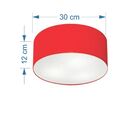 Plafon Cilíndrico Vivare Md-3010 Cúpula Em Tecido 30x12cm - B