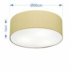 Plafon Cilíndrico Vivare Md-3014 Cúpula Em Tecido 50x15cm - B