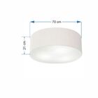 Plafon Cilíndrico Vivare Md-3054 Cúpula Em Tecido 70x21cm - B