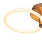 Plafon Circolo French Gold E Branco 32w 3000k Bb021 St2351