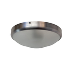 Plafon Circular De Aluminio Escovado 25cm