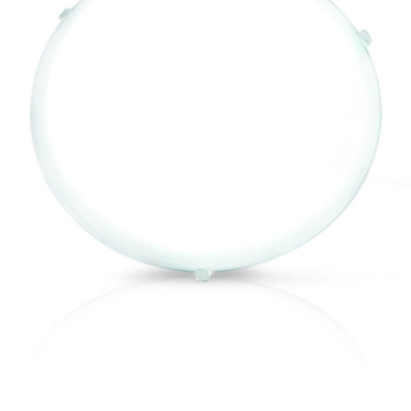 Plafon Clean Redondo Ø30cm 2 Luzes-vidro Acetinado-garras Em