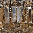 Plafon com Cristais Bella KRI Âmbar com Acabamento Cromado Ø2