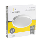 Plafon Com LED  Multicor 30w Plástico 41x41cm S&L Imports