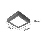 Plafon com Máscara em MDF cor Carvalho Terrazo para 4 E27