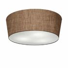 Plafon Cone Md-3004 Cúpula Em Tecido 15/50x40cm Café - Bivolt