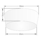 Plafon Cone Vivare Md-3004 Cúpula Em Tecido 15/50x40cm - Bivo