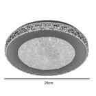 Plafon Cristal Acrílico Redondo Led 28cm 12w 6000k 1000lm Biv