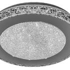 Plafon Cristal Acrílico Redondo Led 28cm 12w 6000k 1000lm Biv