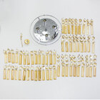 Plafon Cristal K9 Âmbar Bella Iluminação Hu1100a 25cm + 4 lâm