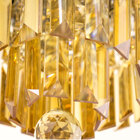 Plafon Cristal K9 Âmbar Bella Iluminação Hu1100a p/ 4G9 25cm