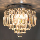 Plafon Cristal K9 Transparente Bella Iluminação Hu1100 4g9 25