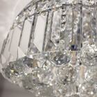 Plafon Cristal Kri 54cm Bella Transparente + 9 Lampadas Led G