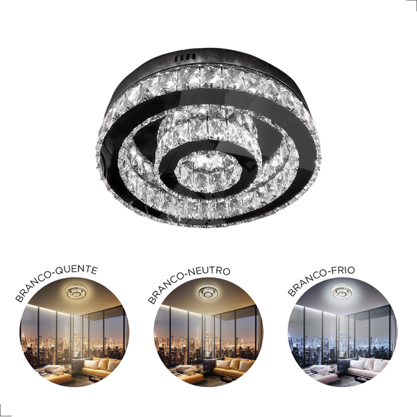 Plafon Cristal LED Multicolor 3000K/4000K/6000K 21W 40CM