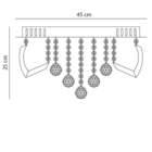 Plafon Cristal Redondo 24w 45cm Greta Startec Luz Branca