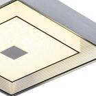 Plafon Cromado Escovado Vidro Com Mini Cristais 34cm Led 16w