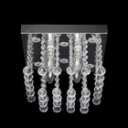 Plafon Crystal M Quadrado Cristal Transparente Bivolt