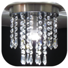 Plafon De Cristal Acrílico Alto Brilho Dina A21 Base 20