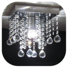 Plafon De Cristal Acrílico Alto Brilho Tamy A24 Base 20