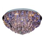 Plafon De Cristal Redondo 9 Lamp Com Controle Remoto Bivolt