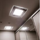 Plafon De Embutir Espelhado Quadrado 28cmx28cmx8cm Clean Made