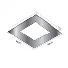 Plafon De Embutir Espelhado Quadrado 46cmx46cmx8cm Clean Made