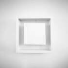 Plafon De Embutir Teto Quadrado Luz Indireta 45cm P/ 4 E27 St