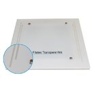 Plafon De Embutir Vidro Jateado 40x40cm