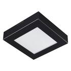 Plafon de Sobrepor Led Quadrado Valencia de 16W - 26X26 cm  Preto - 6500K - Bivolt - Luz Branca
