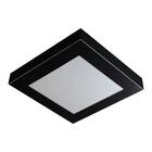 Plafon de Sobrepor Led Quadrado Valencia de 25W - 36X36 cm  Preto - 6500K - Bivolt - Luz Branca