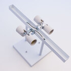 Plafon De Luz Indireta Sobrepor Para 4 Lâmpadas E27 40cmx40cm