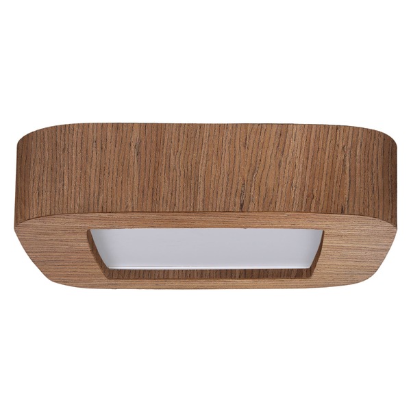 Plafon De Madeira 31cm Com Led 24w Bivolt Cor: Imbuia