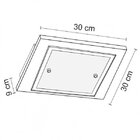 Plafon De Madeira Sobrepor 30cm Mona Lisa Madelustre