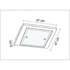 Plafon De Madeira Sobrepor 47cm Mona Lisa Madelustre Madeira