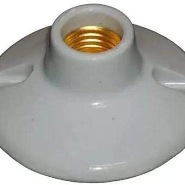 Plafon De Porcelana Bocal E27 4a 250v Branco Rohdina