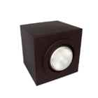 Plafon De Sobrepor Aço E27 Bivolt Marrom Rioprelustres Par 20