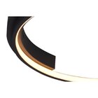 Plafon De Sobrepor Bella Bambolê Preto 50x6cm 30w 3000k 1024l