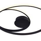 Plafon De Sobrepor Bella Orbita Preto 54x30x2cm 35w 3000k 206