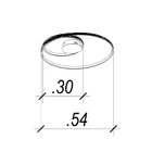 Plafon De Sobrepor Bella Orbita Preto 54x30x2cm 35w 3000k 206