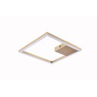 Plafon De Sobrepor Bella Tec Dourado 40x40x4cm 30w 3000k 1790