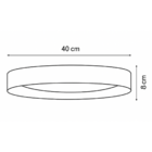 Plafon De Sobrepor Eclipse Led Integrado Luz Amarela Neutra B