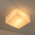 Plafon De Sobrepor Em Acrílico 20x20 + 2 Led A60 Branco Quent