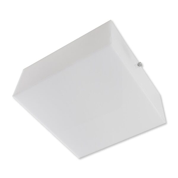 Plafon De Sobrepor Em Acrílico 30x30 + 3 Led A60 Branco Quent