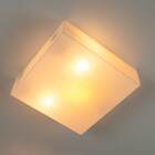 Plafon De Sobrepor Em Acrílico 30x30 + 3 Led A60 Branco Quent