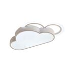 Plafon De Sobrepor Infantil Nuvem Branco 60cm Led 18w 3 Em 1