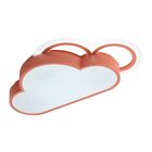 Plafon De Sobrepor Infantil Nuvem Rosa 60cm Led 18w 3 Em 1 Bi