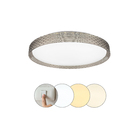 Plafon De Sobrepor Led 24w Bivolt Cinza Fiann